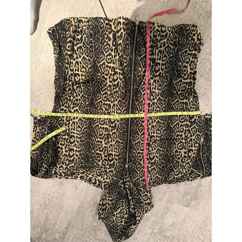 NWT Givenchy Oversized Leopard Print Hooded Zip-Up Nylon Drawstring Jacket - Picture 8 of 9